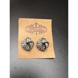 Plunder Crystal Knot Earrings